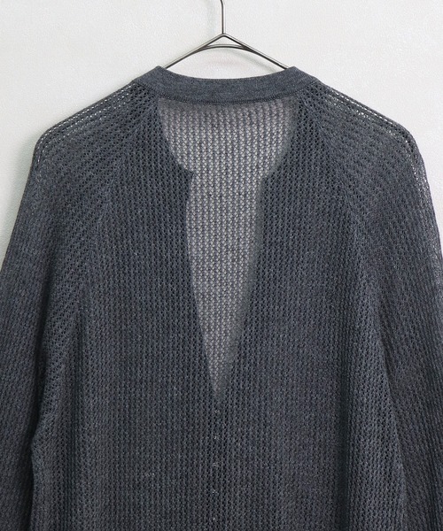 ベスト ジレ 「＆g'aime」ラメメッシュ編みカーディガン　Lurex Mesh Knit Cardigan レディース &g'aime ベスト ジレ 「＆g'aime」ラメメッシュ編みカーディガン