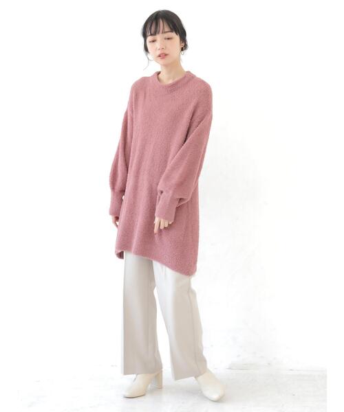 earth music&ecology(アースミュージックアンドエコロジー)の「【WEB限定】センタープレスストレートパンツ *(その他パンツ・レディース・ミント/ライトベージュ/ブルー/レッド系その他/ダークパープル/チョコ・S/M)」の14枚目の写真