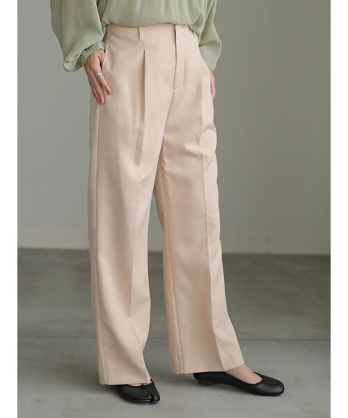 earth music&ecology(アースミュージックアンドエコロジー)の「【WEB限定】センタープレスストレートパンツ *(その他パンツ・レディース・ミント/ライトベージュ/ブルー/レッド系その他/ダークパープル/チョコ・S/M)」の16枚目の写真