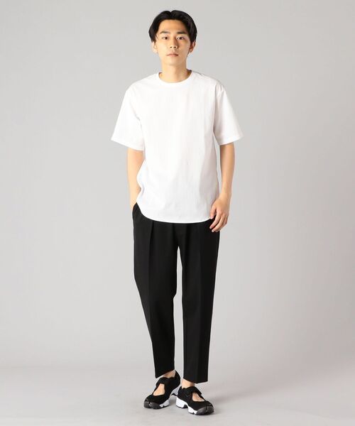 SHIPS（シップス）の「【WEB限定】SHIPS: ≪セットアップ対応≫ DEPEND TRICOT 1タック テーパード イージー パンツ（スラックス・メンズ・ブラック/カーキ/ロイヤルブルー・SMALL/MEDIUM/LARGE/X-LARGE）」の7枚目の写真