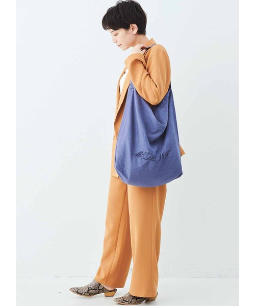 MEDE19F（メデジュウキュウ）の「ＭＥＤＥ１９Ｆ　フレンチリネンクロスのトートバッグ（トートバッグ・レディース・ナチュラル/ブルー・1/2）」の5枚目の写真