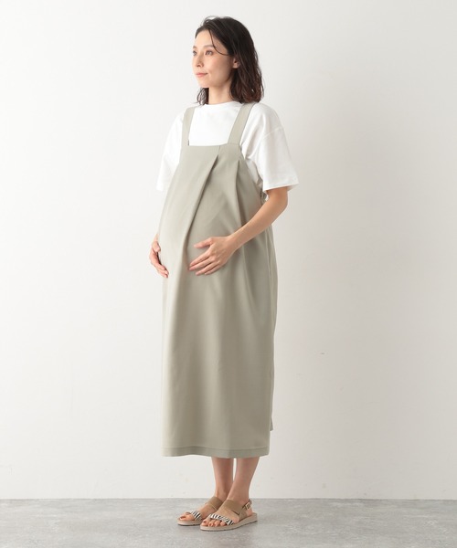 LEPSIM（レプシィム）の「マタニティ／リネンライクアシメTジャンスカ　932071（マタニティウェア/グッズ・レディース・ブラウン/ブラック/グリーン・FREE）」の10枚目の写真