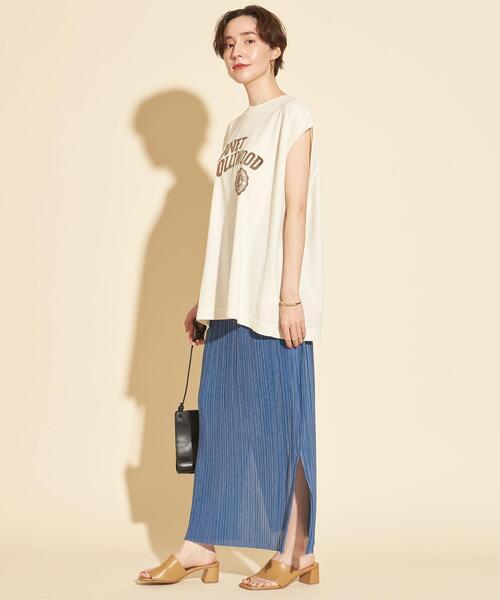 BEAUTY&YOUTH UNITED ARROWS（ビューティーアンドユースユナイテッドアローズ）の「BY∴ プリーツスリットスカート -ウォッシャブル-（スカート・レディース・ピンク/コバルトブルー/ブラック/その他5・S/M）」の3枚目の写真