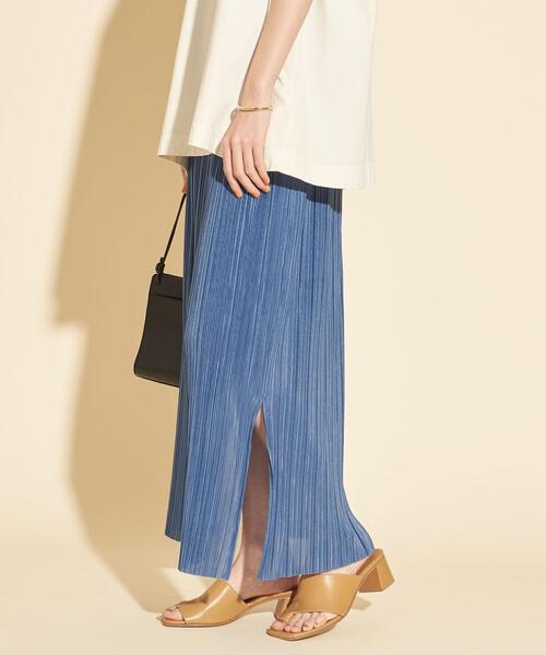 BEAUTY&YOUTH UNITED ARROWS（ビューティーアンドユースユナイテッドアローズ）の「BY∴ プリーツスリットスカート -ウォッシャブル-（スカート・レディース・ピンク/コバルトブルー/ブラック/その他5・S/M）」の5枚目の写真