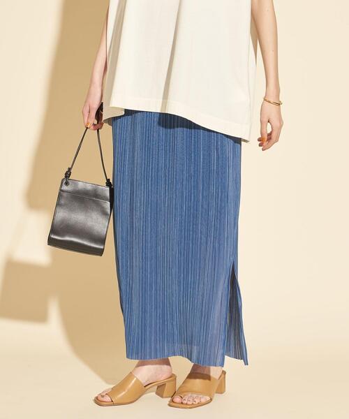 BEAUTY&YOUTH UNITED ARROWS（ビューティーアンドユースユナイテッドアローズ）の「BY∴ プリーツスリットスカート -ウォッシャブル-（スカート・レディース・ピンク/コバルトブルー/ブラック/その他5・S/M）」の14枚目の写真