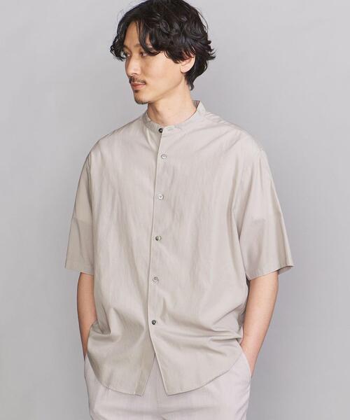 BEAUTY&YOUTH UNITED ARROWS（ビューティーアンドユースユナイテッドアローズ）の「BY SUPPLE バンドカラー テーパード シャツ（シャツ/ブラウス・メンズ・ライトブルー/ネイビー/ホワイト/ベージュ・X-LARGE/SMALL/LARGE/MEDIUM）」の3枚目の写真