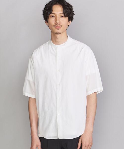 BEAUTY&YOUTH UNITED ARROWS（ビューティーアンドユースユナイテッドアローズ）の「BY SUPPLE バンドカラー テーパード シャツ（シャツ/ブラウス・メンズ・ライトブルー/ネイビー/ホワイト/ベージュ・X-LARGE/SMALL/LARGE/MEDIUM）」の2枚目の写真