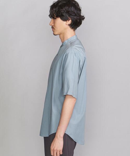 BEAUTY&YOUTH UNITED ARROWS（ビューティーアンドユースユナイテッドアローズ）の「BY SUPPLE バンドカラー テーパード シャツ（シャツ/ブラウス・メンズ・ライトブルー/ネイビー/ホワイト/ベージュ・X-LARGE/SMALL/LARGE/MEDIUM）」の6枚目の写真