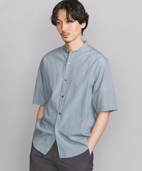 BEAUTY&YOUTH UNITED ARROWS（ビューティーアンドユースユナイテッドアローズ）の「BY SUPPLE バンドカラー テーパード シャツ（シャツ/ブラウス・メンズ・ライトブルー/ネイビー/ホワイト/ベージュ・X-LARGE/SMALL/LARGE/MEDIUM）」の12枚目の写真