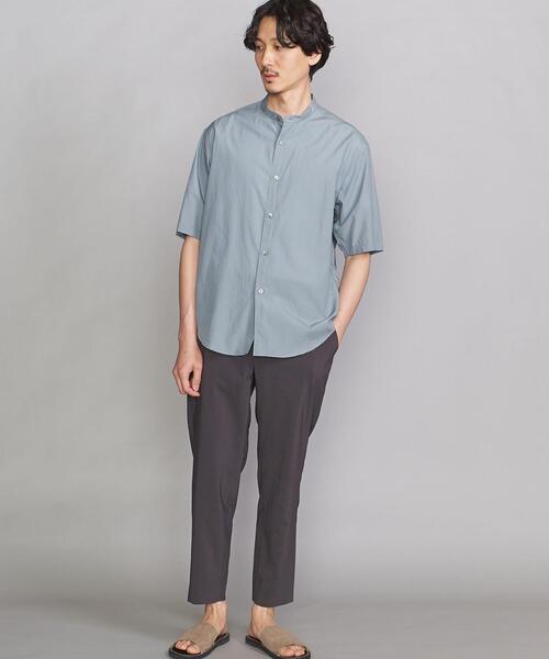 BEAUTY&YOUTH UNITED ARROWS（ビューティーアンドユースユナイテッドアローズ）の「BY SUPPLE バンドカラー テーパード シャツ（シャツ/ブラウス・メンズ・ライトブルー/ネイビー/ホワイト/ベージュ・X-LARGE/SMALL/LARGE/MEDIUM）」の11枚目の写真