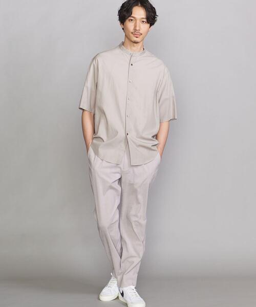 BEAUTY&YOUTH UNITED ARROWS（ビューティーアンドユースユナイテッドアローズ）の「BY SUPPLE バンドカラー テーパード シャツ（シャツ/ブラウス・メンズ・ライトブルー/ネイビー/ホワイト/ベージュ・X-LARGE/SMALL/LARGE/MEDIUM）」の5枚目の写真