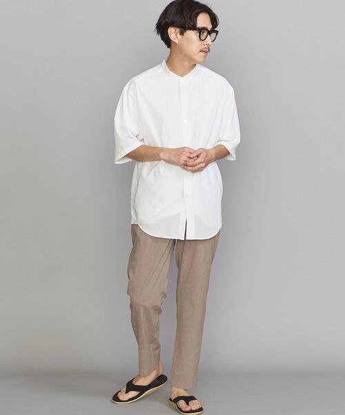 BEAUTY&YOUTH UNITED ARROWS（ビューティーアンドユースユナイテッドアローズ）の「BY SUPPLE バンドカラー テーパード シャツ（シャツ/ブラウス・メンズ・ライトブルー/ネイビー/ホワイト/ベージュ・X-LARGE/SMALL/LARGE/MEDIUM）」の19枚目の写真