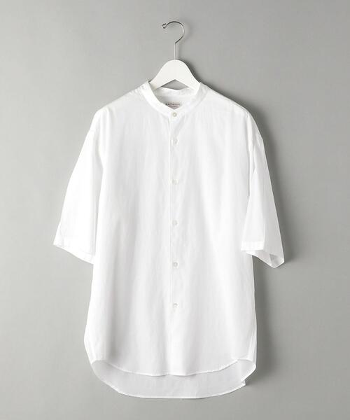 BEAUTY&YOUTH UNITED ARROWS（ビューティーアンドユースユナイテッドアローズ）の「BY SUPPLE バンドカラー テーパード シャツ（シャツ/ブラウス・メンズ・ライトブルー/ネイビー/ホワイト/ベージュ・X-LARGE/SMALL/LARGE/MEDIUM）」の16枚目の写真