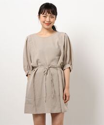 RETRO GIRL | パフ袖チュニックワンピース(ワンピース)