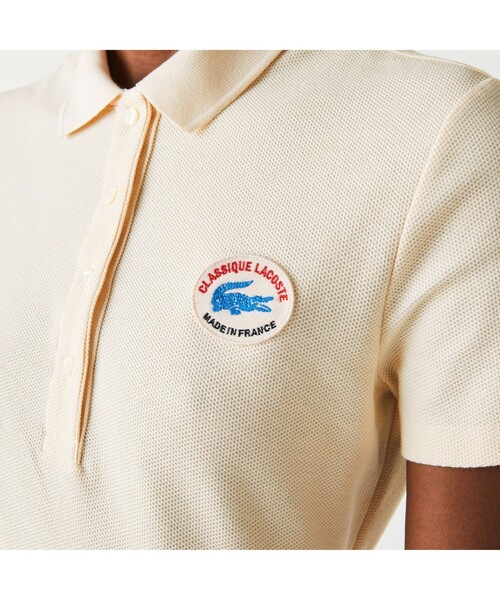 LACOSTE(ラコステ)の「『Made in France』オーガニックコットンポロドレス(シャツワンピース・レディース・ネイビー/アイボリー・40/38/36/34)」の6枚目の写真