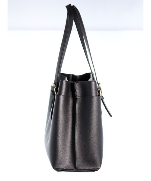 m.f.editorial（エムエフエディトリアル）の「エムエフエディトリアルレディース/m.f.editorial：Women 一枚革風ベルトハンドル トートバッグ A4対応（エコバッグ付）（トートバッグ・レディース・ベージュ/ブラック・FREE）」の15枚目の写真