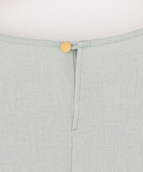 NOLLEY’S(ノーリーズ)の「麻調合繊袖フリルプルオーバーブラウス(シャツ/ブラウス・レディース・ネイビー/カーキ/ミント・38/36)」の5枚目の写真