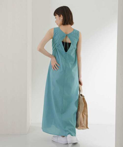 KBF（ケイビーエフ）の「Aラインボリュームワンピース（ワンピース・レディース・ダークブラウン/ブルー/ベージュ・ONE）」の7枚目の写真