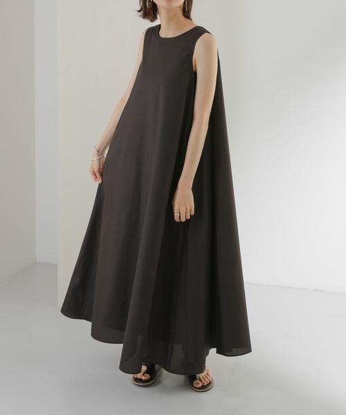 KBF（ケイビーエフ）の「Aラインボリュームワンピース（ワンピース・レディース・ダークブラウン/ブルー/ベージュ・ONE）」の13枚目の写真