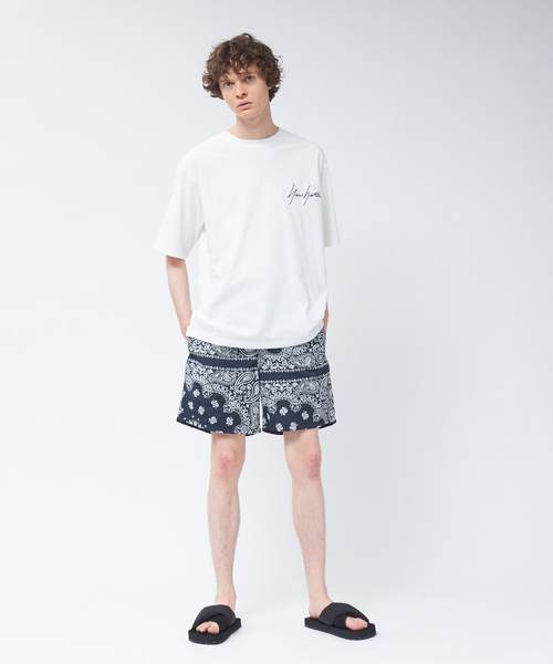 MYSELF ABAHOUSE（マイセルフアバハウス）の「【NEWHATTAN / ニューハッタン】別注 ワンポイント ロゴ T シャツ（Tシャツ/カットソー・メンズ・ホワイト/ブラック/ベージュ/ライラック・46/48）」の6枚目の写真