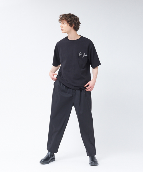 MYSELF ABAHOUSE（マイセルフアバハウス）の「【NEWHATTAN / ニューハッタン】別注 ワンポイント ロゴ T シャツ（Tシャツ/カットソー・メンズ・ホワイト/ブラック/ベージュ/ライラック・46/48）」の8枚目の写真