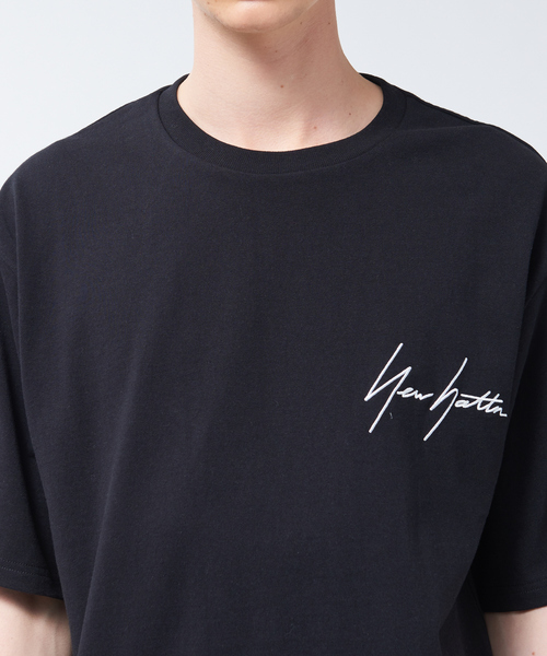 MYSELF ABAHOUSE（マイセルフアバハウス）の「【NEWHATTAN / ニューハッタン】別注 ワンポイント ロゴ T シャツ（Tシャツ/カットソー・メンズ・ホワイト/ブラック/ベージュ/ライラック・46/48）」の11枚目の写真