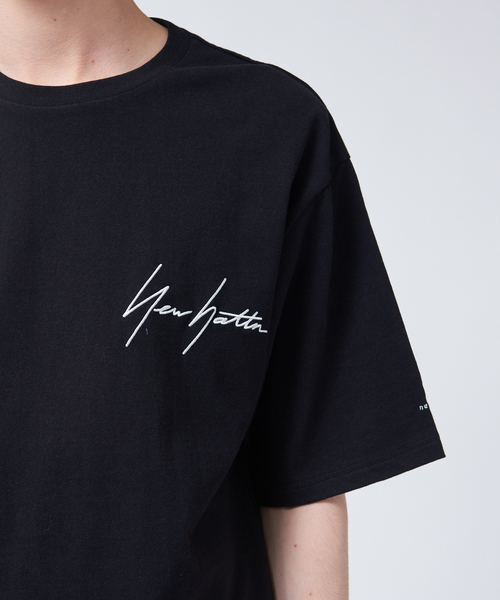 MYSELF ABAHOUSE（マイセルフアバハウス）の「【NEWHATTAN / ニューハッタン】別注 ワンポイント ロゴ T シャツ（Tシャツ/カットソー・メンズ・ホワイト/ブラック/ベージュ/ライラック・46/48）」の12枚目の写真