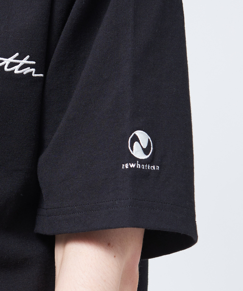 MYSELF ABAHOUSE（マイセルフアバハウス）の「【NEWHATTAN / ニューハッタン】別注 ワンポイント ロゴ T シャツ（Tシャツ/カットソー・メンズ・ホワイト/ブラック/ベージュ/ライラック・46/48）」の13枚目の写真