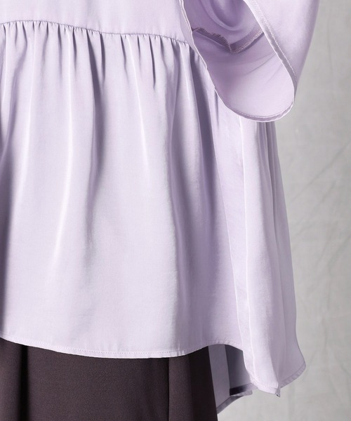 Comme Ca Mature(コムサマチュア)の「ヴィンテージサテンブラウス(シャツ/ブラウス・レディース・ライトグレー/ブラウン/ラベンダー・FREE)」の12枚目の写真