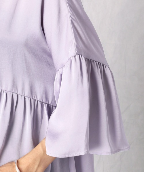 Comme Ca Mature(コムサマチュア)の「ヴィンテージサテンブラウス(シャツ/ブラウス・レディース・ライトグレー/ブラウン/ラベンダー・FREE)」の11枚目の写真