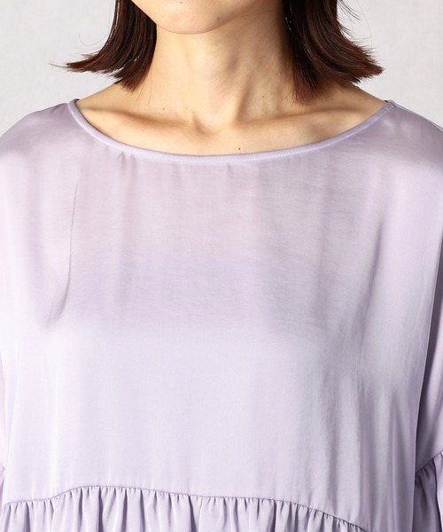 Comme Ca Mature(コムサマチュア)の「ヴィンテージサテンブラウス(シャツ/ブラウス・レディース・ライトグレー/ブラウン/ラベンダー・FREE)」の10枚目の写真