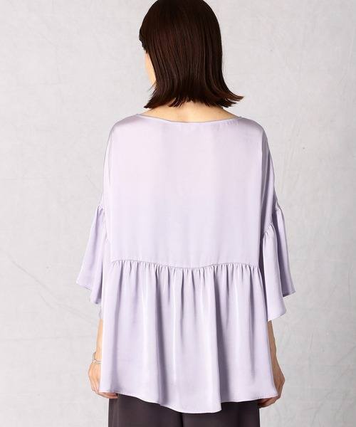 Comme Ca Mature(コムサマチュア)の「ヴィンテージサテンブラウス(シャツ/ブラウス・レディース・ライトグレー/ブラウン/ラベンダー・FREE)」の9枚目の写真