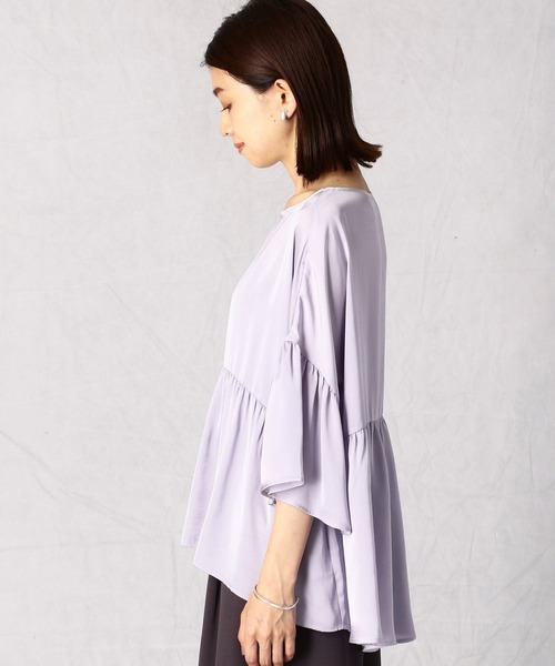 Comme Ca Mature(コムサマチュア)の「ヴィンテージサテンブラウス(シャツ/ブラウス・レディース・ライトグレー/ブラウン/ラベンダー・FREE)」の8枚目の写真