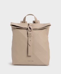 CHARLES & KEITH（チャールズ & キース）｜バックパック/リュック チャールズアンドキースリュックベージュ