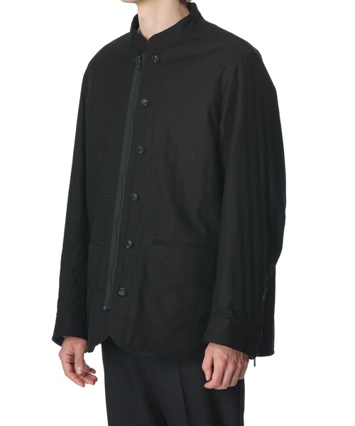 KAZUYUKI KUMAGAI ATTACHMENT（カズユキクマガイアタッチメント）の「COTTON VIYELLA REVERSIBLE JACKET（ブルゾン・メンズ・ブラック・2/1）」の2枚目の写真