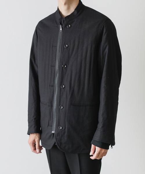 KAZUYUKI KUMAGAI ATTACHMENT（カズユキクマガイアタッチメント）の「COTTON VIYELLA REVERSIBLE JACKET（ブルゾン・メンズ・ブラック・2/1）」の11枚目の写真