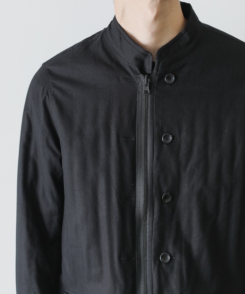 KAZUYUKI KUMAGAI ATTACHMENT（カズユキクマガイアタッチメント）の「COTTON VIYELLA REVERSIBLE JACKET（ブルゾン・メンズ・ブラック・2/1）」の14枚目の写真
