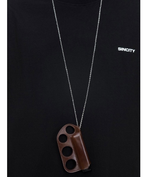 SINCITY（シンシティ）の「【SINCITY】KNUCKLE NECKLACE（ネックレス・メンズ・ブラウン・ONE SIZE）」の7枚目の写真