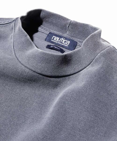 NAUTICA(ノーティカ)の「NAUTICA/ノーティカ High Neck “TOO HEAVY” S/S Jersey Tee(P.D)/ハイネック トゥーヘヴィー 半袖Tシャツ ピグメントダイ(Tシャツ/カットソー・メンズ・ブラウン/チャコールグレー/ネイビー/オリーブ・LARGE/XX-LARGE/MEDIUM/X-LARGE)」の9枚目の写真