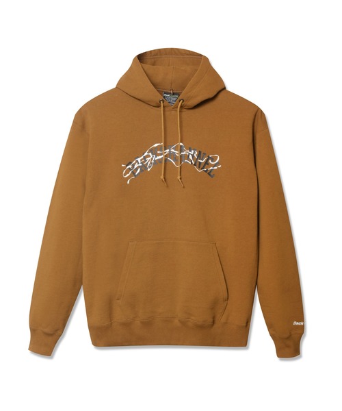 Back Channel（バックチャンネル）の「SMOKE COLLEGE LOGO PULLOVER PARKA（パーカー・メンズ・ブラック/ミックスグレー/ベージュ系その他・MEDIUM/LARGE/X-LARGE/XX-LARGE）」の3枚目の写真