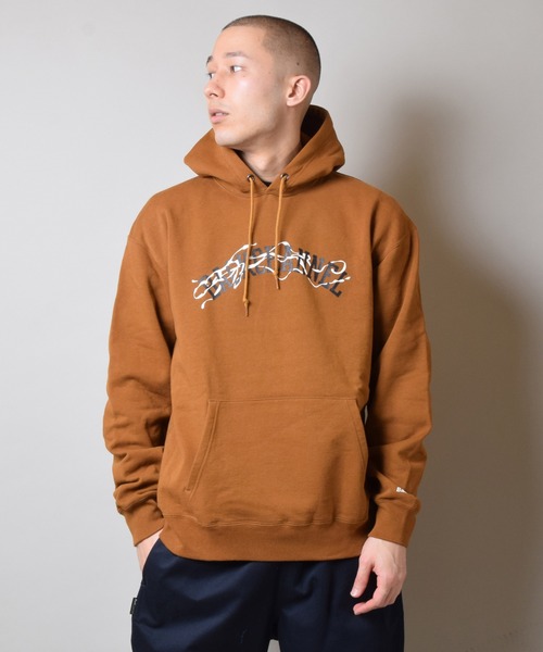 Back Channel（バックチャンネル）の「SMOKE COLLEGE LOGO PULLOVER PARKA（パーカー・メンズ・ブラック/ミックスグレー/ベージュ系その他・MEDIUM/LARGE/X-LARGE/XX-LARGE）」の9枚目の写真