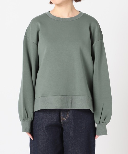 SLOBE IENA（スローブイエナ）の「ダンボールプルオーバー【手洗い可能】◆（スウェット・レディース・グレー/ベージュ/グリーン・FREE）」の14枚目の写真