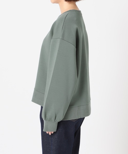 SLOBE IENA（スローブイエナ）の「ダンボールプルオーバー【手洗い可能】◆（スウェット・レディース・グレー/ベージュ/グリーン・FREE）」の9枚目の写真