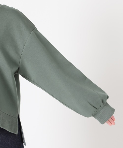 SLOBE IENA（スローブイエナ）の「ダンボールプルオーバー【手洗い可能】◆（スウェット・レディース・グレー/ベージュ/グリーン・FREE）」の5枚目の写真