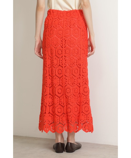 ROSE BUD（ローズバッド）の「刺繍レーススカート（スカート・レディース・ブラック/オレンジ/ホワイト・FREE）」の17枚目の写真