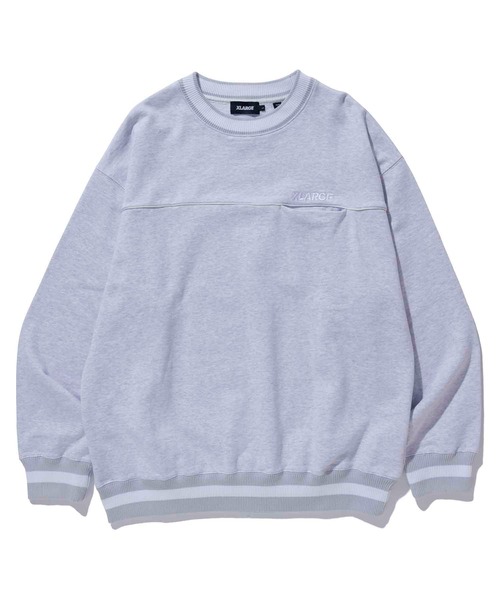 XLARGE(エクストララージ)の「STANDARD LOGO LINED CREWNECK SWEAT(スウェット・メンズ・ネイビー/ブラック/アッシュ・L/M/XL/S)」の6枚目の写真