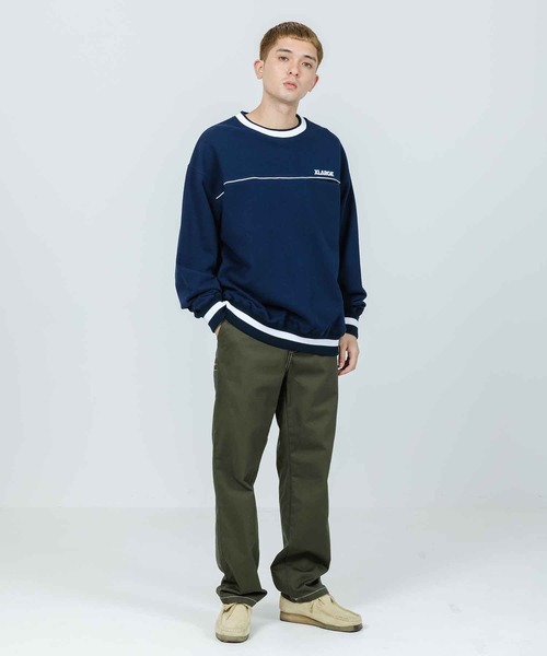 XLARGE(エクストララージ)の「STANDARD LOGO LINED CREWNECK SWEAT(スウェット・メンズ・ネイビー/ブラック/アッシュ・L/M/XL/S)」の12枚目の写真
