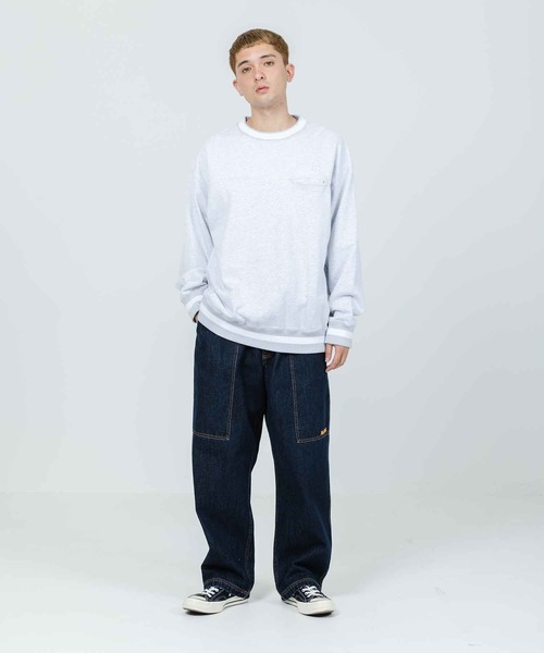XLARGE(エクストララージ)の「STANDARD LOGO LINED CREWNECK SWEAT(スウェット・メンズ・ネイビー/ブラック/アッシュ・L/M/XL/S)」の14枚目の写真