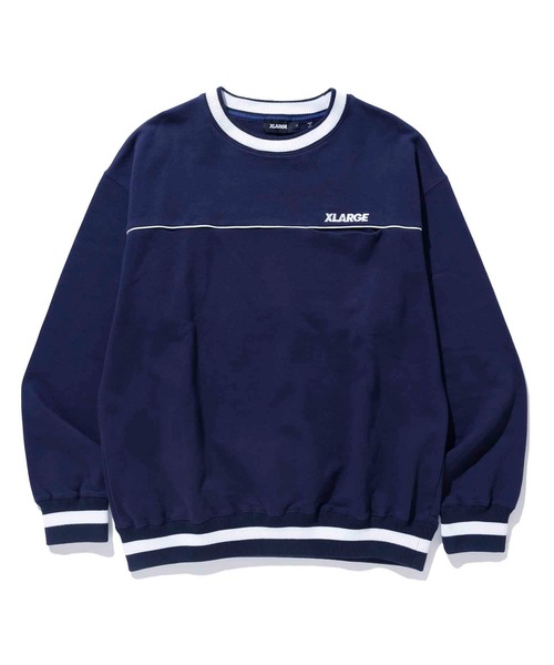 XLARGE(エクストララージ)の「STANDARD LOGO LINED CREWNECK SWEAT(スウェット・メンズ・ネイビー/ブラック/アッシュ・L/M/XL/S)」の17枚目の写真
