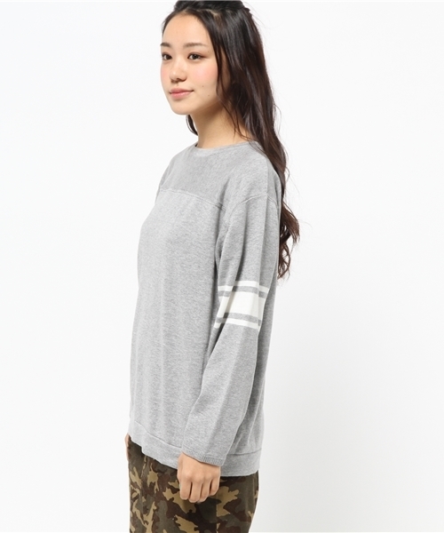 Kastane（カスタネ）の「【Kastane】ライン袖ニット（ニット/セーター・レディース・オフホワイト/グレー/マスタード・FREE）」の10枚目の写真